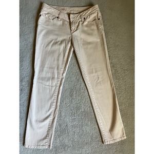 Lauren Conrad Low Rise Pink Beige Straight Leg Jean Pants Size 2